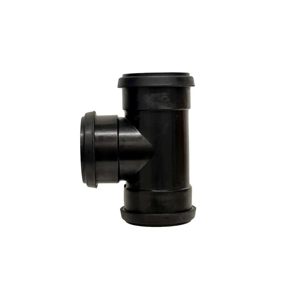 HT-PP Grenrör 110/110 x 90gr Svart med 3 muffar