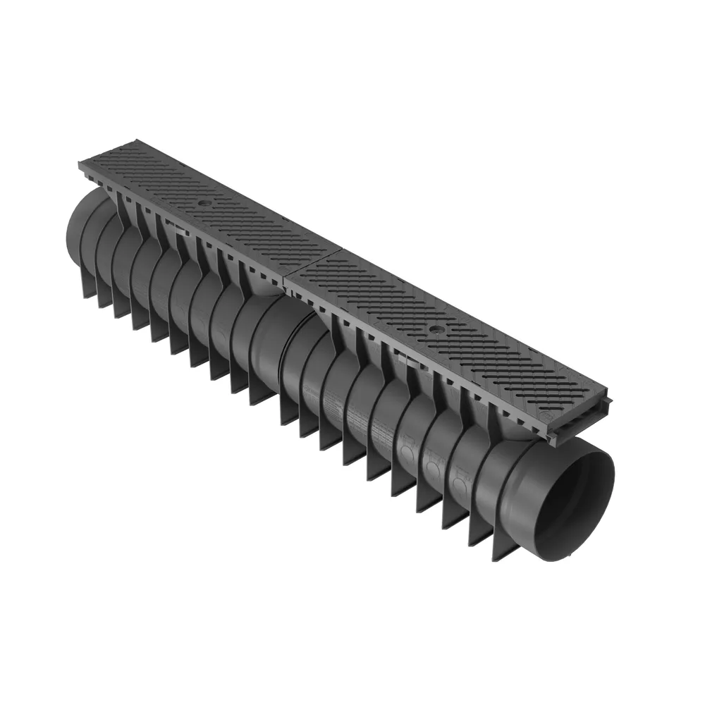 Markränna UBuild L=0,5M B125 Slitsat kompositgaller
