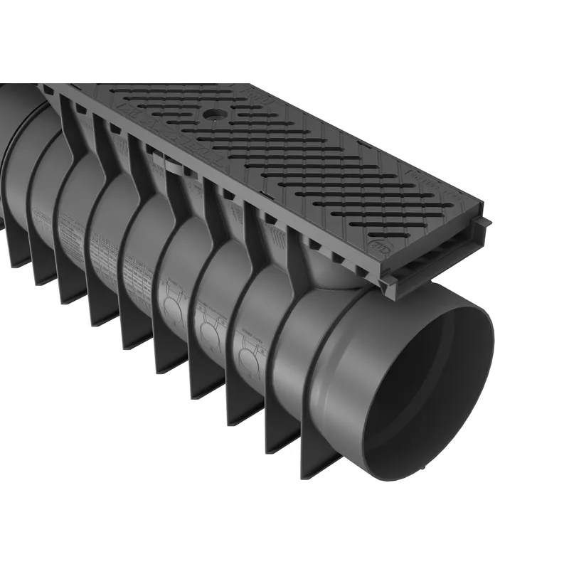 Markränna UBuild L=0,5M B125 Slitsat kompositgaller