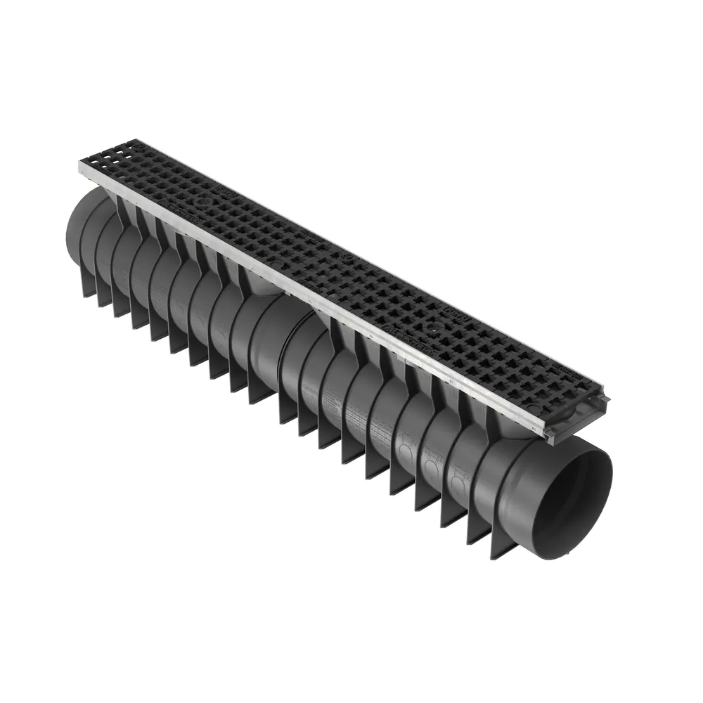 Markränna UBuild MAX L=0,5M C250 Segjärn rutgaller Mesh
