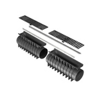 Markränna UBuild MAX L=0,5M C250 Segjärn rutgaller Mesh