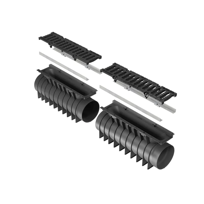 Markränna UBuild PRO L=0,5M D400 Slitsat segjärnsgaller