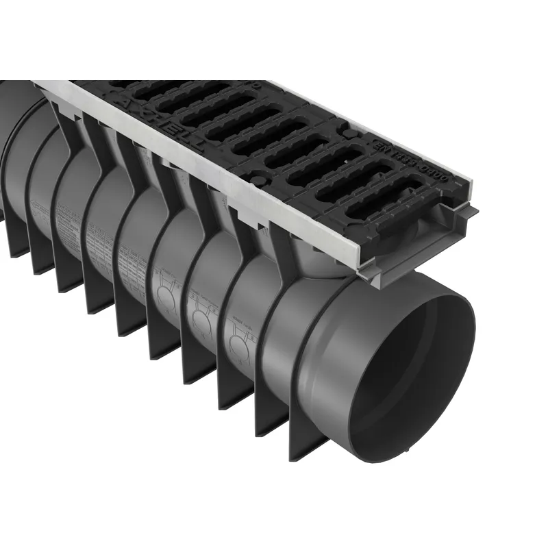 Markränna UBuild PRO L=0,5M D400 Slitsat segjärnsgaller