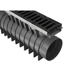 Markränna UBuild PRO L=0,5M D400 Slitsat segjärnsgaller