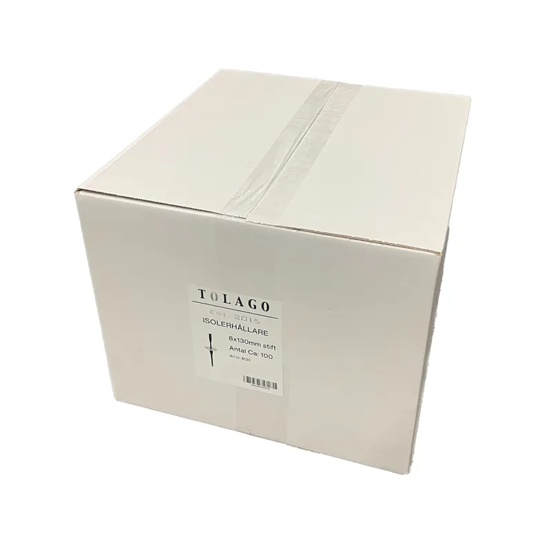Isolerhållare Tolago 8x130mm stift 100/pkt